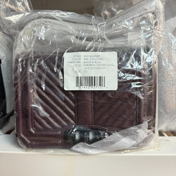 Rebecca Minkoff Small Love Leather Crossbody Bag - Concord - Picture 6 of 6